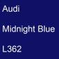 Preview: Audi, Midnight Blue, L362.